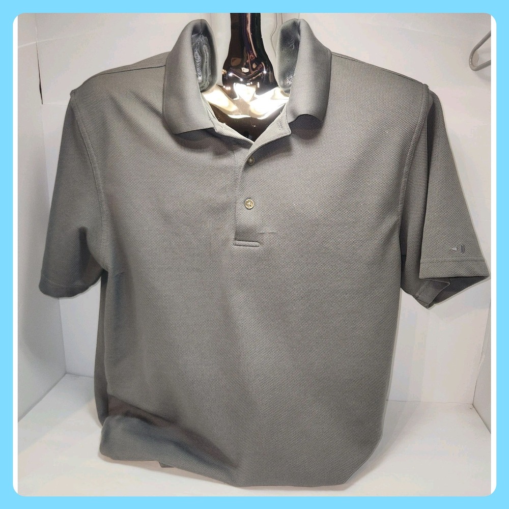 Grand Slam Performance Men's Gray Polo Shirt, Size XL, Golf Polo